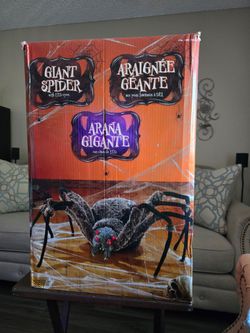 Giant Spider Halloween Decoration with LED Eyes