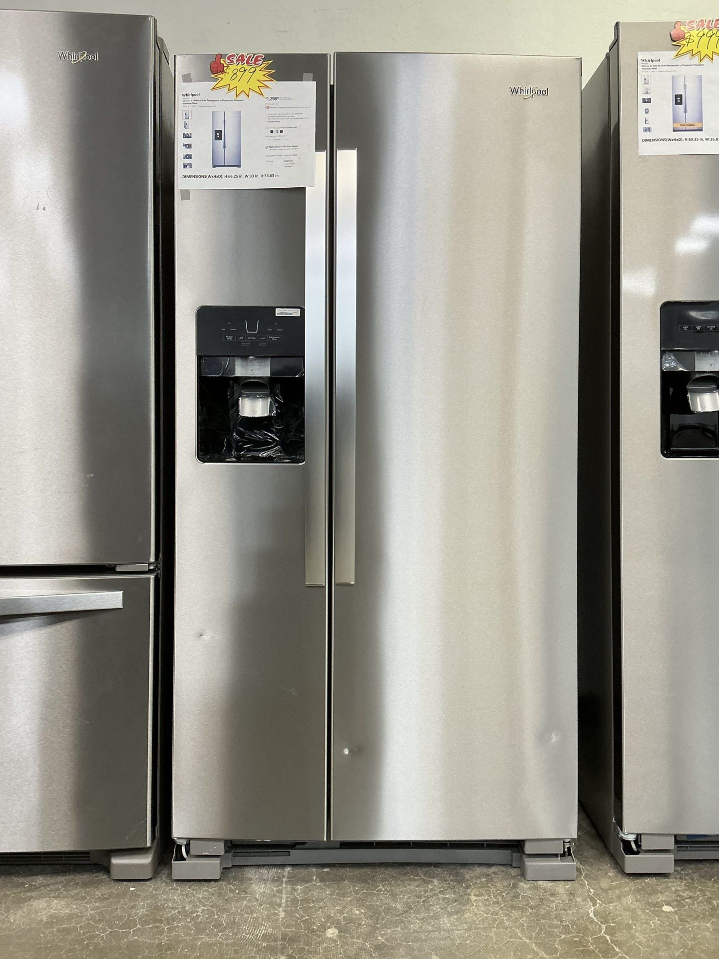 Whirlpool 21.4 cu. ft. Side by Side Refrigerator