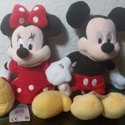 Plush micky & minnie