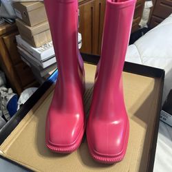 INC Brand New Pink Rain Boots Sz 8