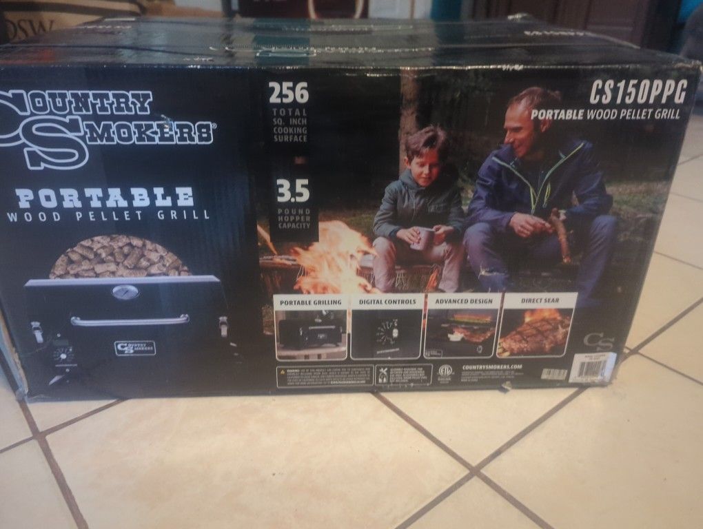 New Package Country Smoker Wood Pellet Portable Grill