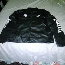 Brand New Eagles Leather Coat