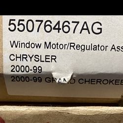 99-00Grand CherokeeWindow Motor / Regulator Assembly Left Front