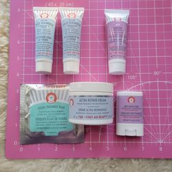 6pc FIRST AID BEAUTY LOT + 6 HIGH-END FREEBIES 