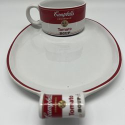  Vtg 1994 Campbell Soup and Sandwich Lunch Plates and Cup