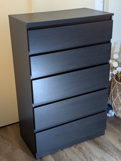 Minimalistic Black IKEA Dresser