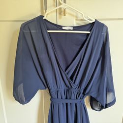 Balticborn Navy Sheer Gown