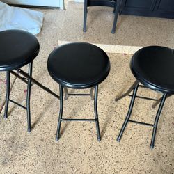 Three Foldable Stools 