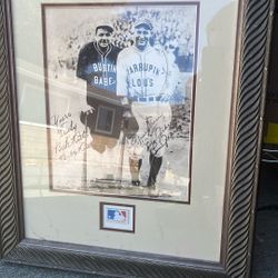 Signed Picture Of Babe Ruth & Lou Gehrig