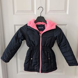 Girls Limited Too Fleecelined Hooded Puffer Jacket Size 6X