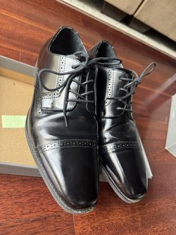 Stacy Adam’s Abbot Cap Toe Oxford  Men’s Black Dress shoes (10 Wide)