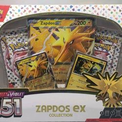 BRAND NEW SEALED Pokemon TCG  Scarlet & Violet 151 Zapdos EX Collection Box

