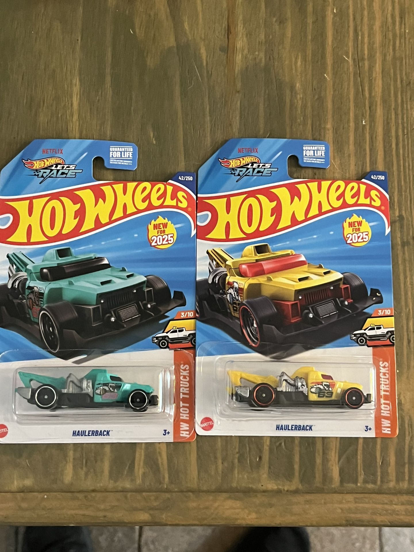 2025 Hot Wheels Hw Hot Trucks Haulerback Lot Both Color Variants