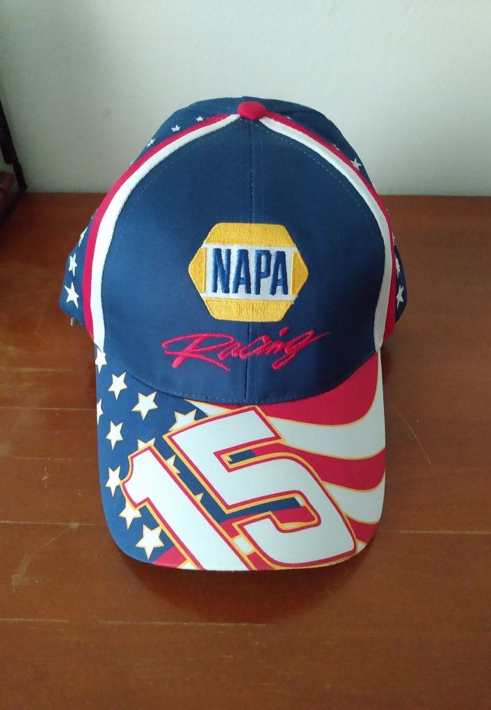 BRAND NEW THROWBACK NASCAR NAPA RACING #15 MICHAEL WALTRIP RED WHITE BLUE TRUCKER HAT