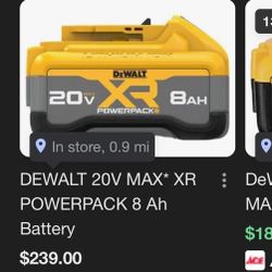 BRAND NEW DEWALT 8H Batteries 