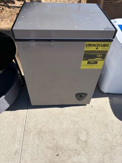 Small Chest Freezer with EnergyGuide Label