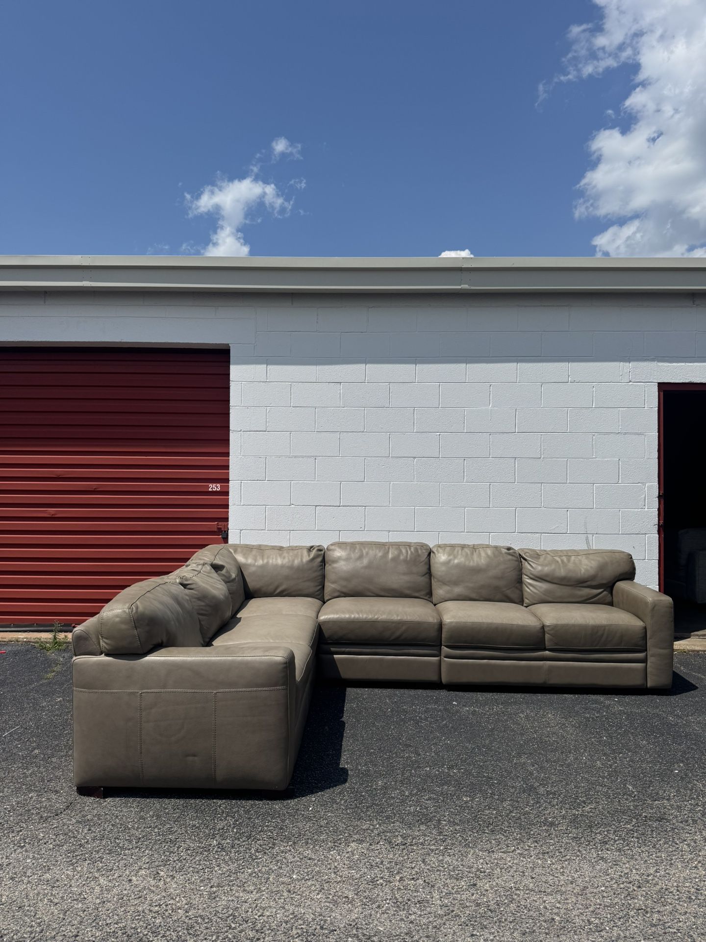 Leather Sectional Couch Sofa