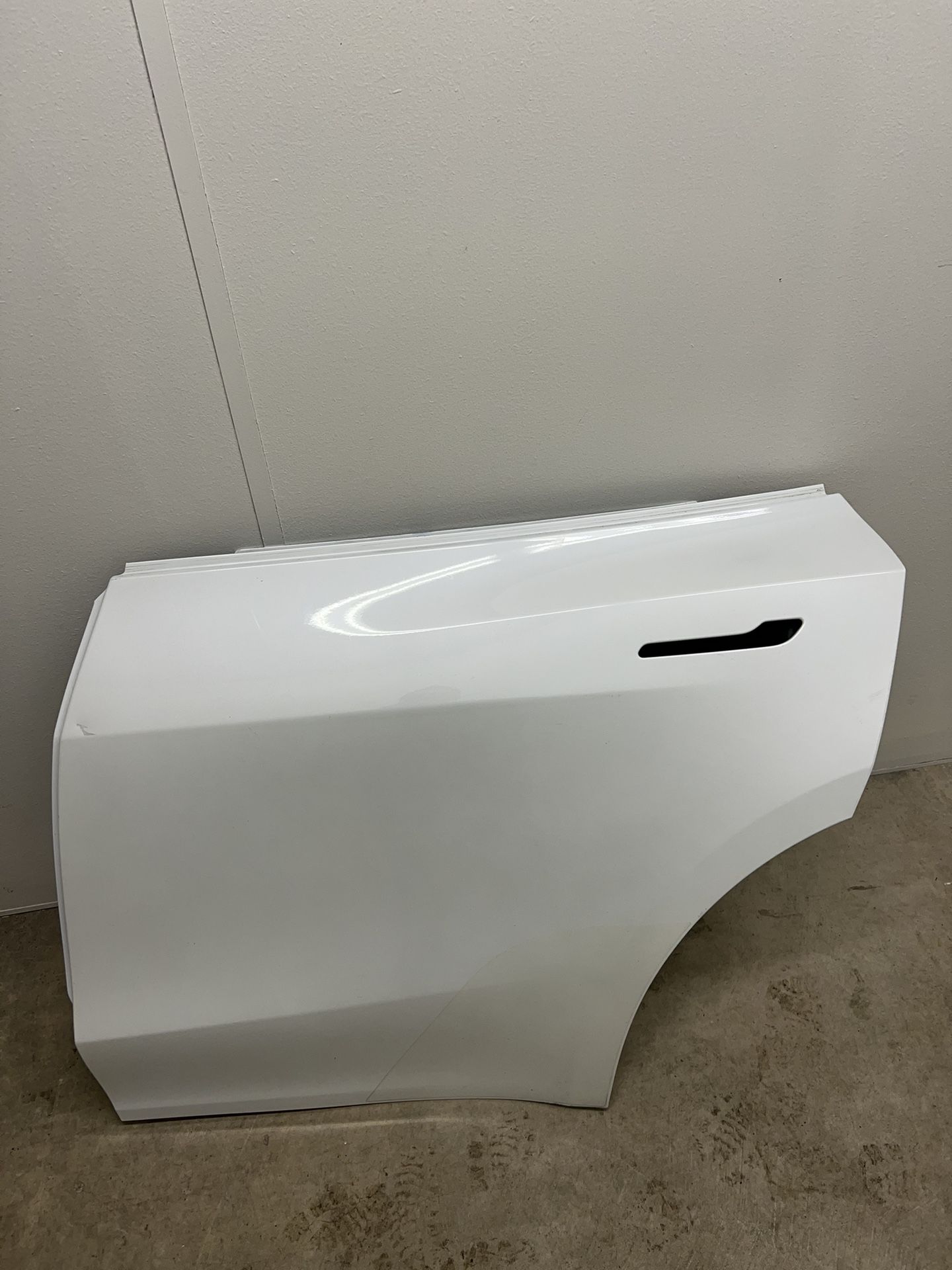 2020-2024 Tesla Model Y MY Rear Driver Side Door Shell Panel Left White - PPSW