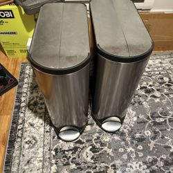 Two Simplehuman Trashcans - Selling Together