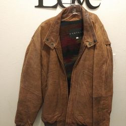 CONTEXT VINTAGE LEATHER BOMBER JACKET