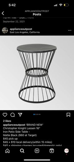 Patio side Table 16”