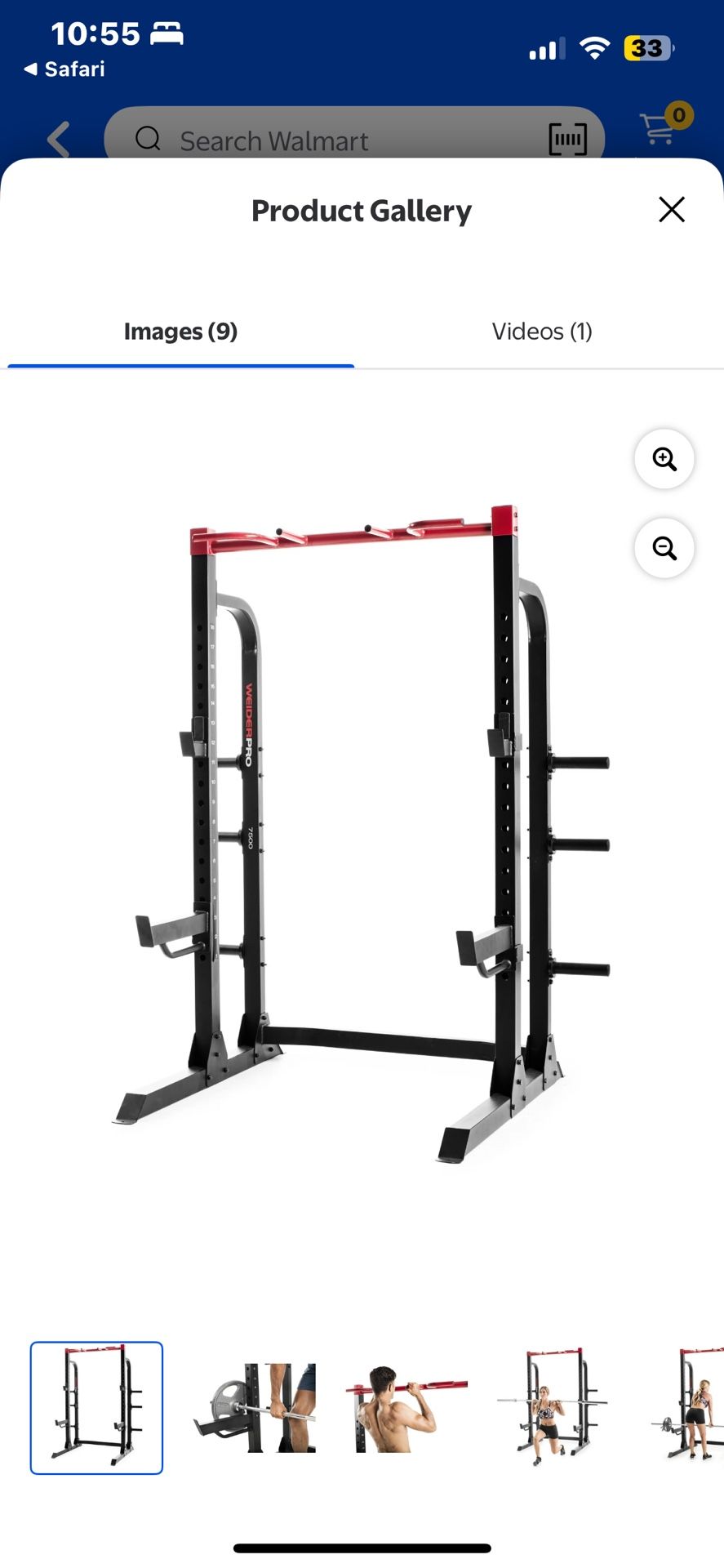 Weight Squat Rack With Pully Attachment