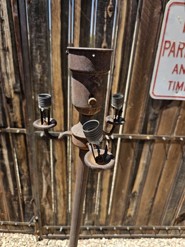 Vintage Rusty Lamp