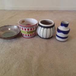 Assorted vases, bowls, and dishware