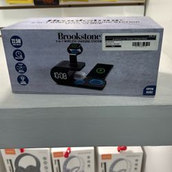 Brookstone 3 In 1 Wireless Charging Station 