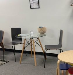 Cafe table and chairs
