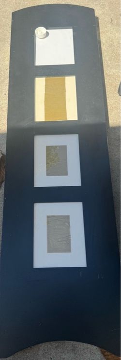 Room divider with picture frames