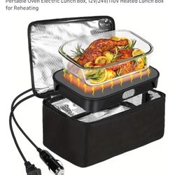 3-in-1 Portable Electric Heated Lunch Box 12V/24V/110V