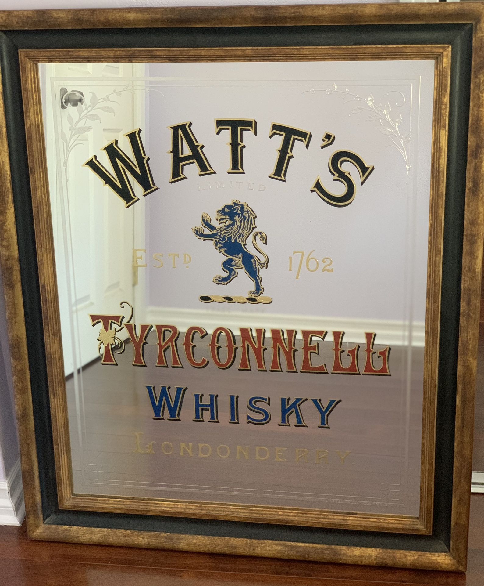 Rare Watt's Tyrconnell Whisky Londonderry Mirror