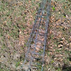 Six Tomato Gardening Stand Up Cages 