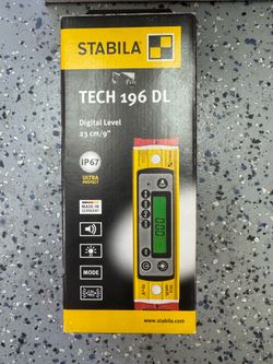 Stabila 9in IP67 Tech Level 196 DL with Case