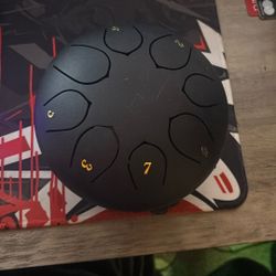 Steel rain drum with mallets!