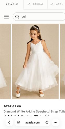 Azazie Flower Girl Dress (Size 6)
