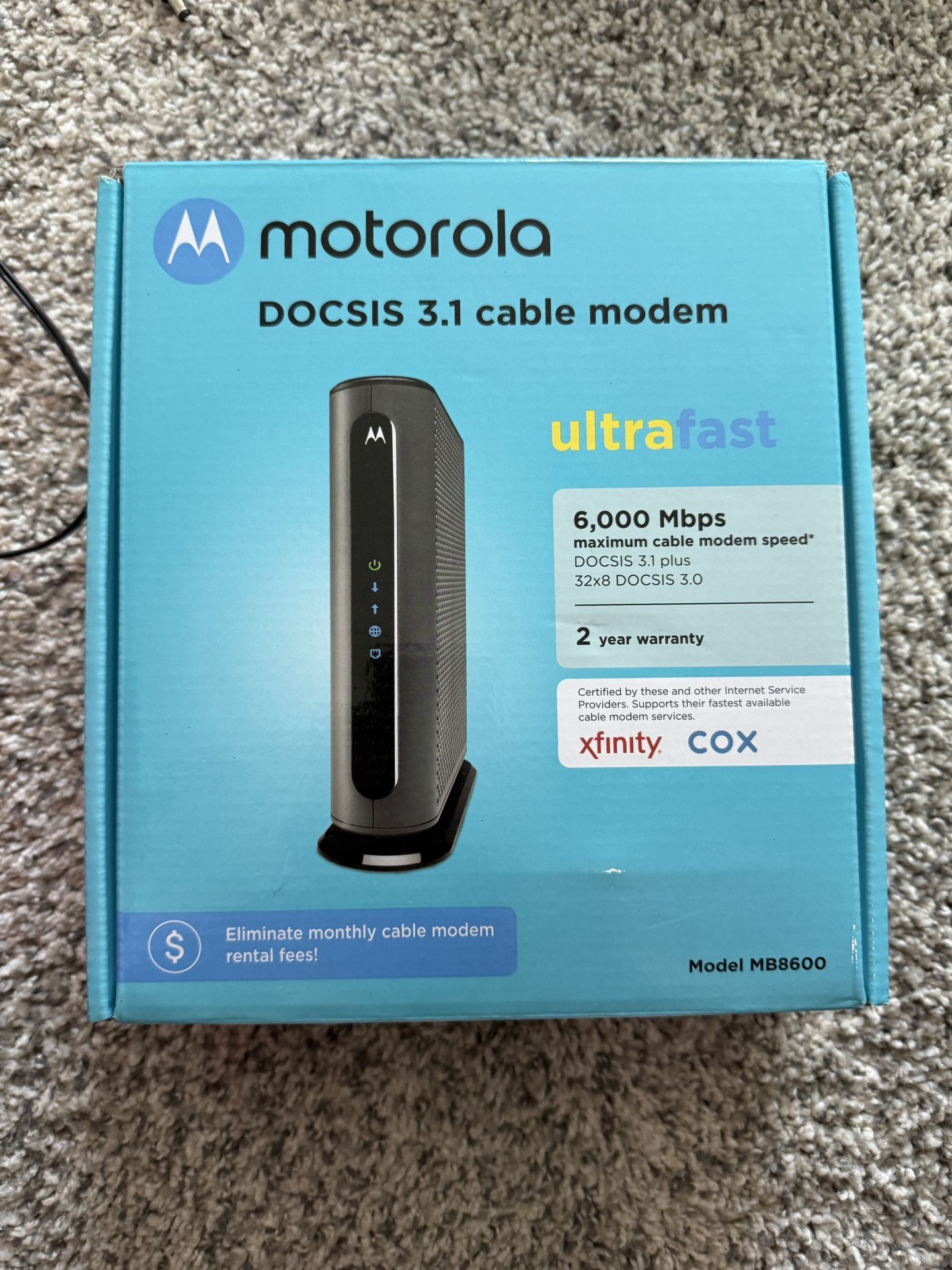 Motorola MB8600 DOCSIS 3.1 Cable Modem