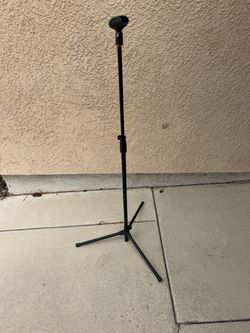 Black Microphone Stand 4ft Tall
