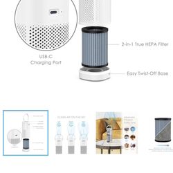 Mini Portable Air Purifier PureZone