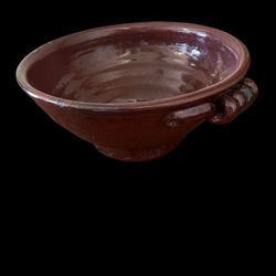 Handmade Rustic Red Pottery Bowl – Unique Artisan Piece
