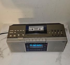 General Electric (GE) model 7-4965A Stereo FM/AM Clock Radio Cassette Recorder.