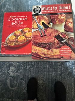 Set of two vintage cookbooks