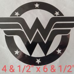 Wonder Woman Permanent Vinyl Decal 