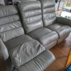 Lazy Boy Leather Couch/recliner And Loveseat