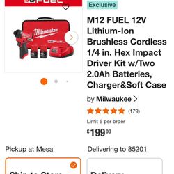 Milwaukee M12 Driver kit