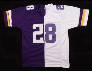Adrian Peterson Signed Jersey (JSA) Vikings Split Purple/White