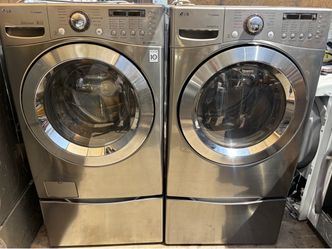 LG. WASHER AND GAS DRYER