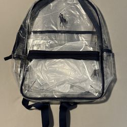 Polo Ralph Lauren Clear Travel Backpack Brand New BNWT