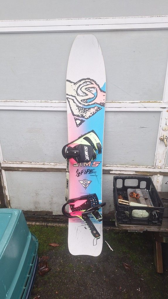 VINTAGE 1988 SIMS 162.5 cm. HALF 1/2 PIPE FREESTYLE KEVLAR 1625 $100 BUCKS